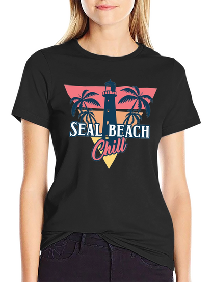 Seal Beach Chill T-Shirt - Retro Summer Vibes