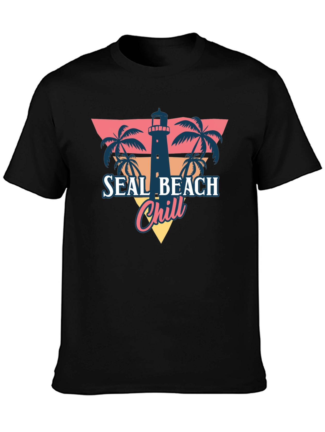 Seal Beach Chill T-Shirt - Retro Summer Vibes