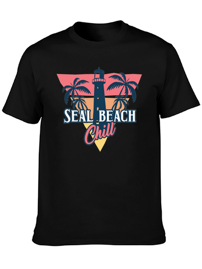 Seal Beach Chill T-Shirt - Retro Summer Vibes