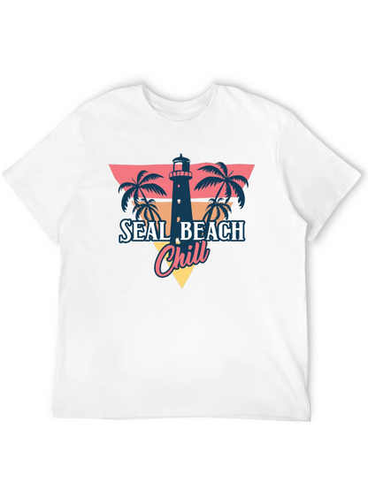 Seal Beach Chill T-Shirt - Retro Summer Vibes