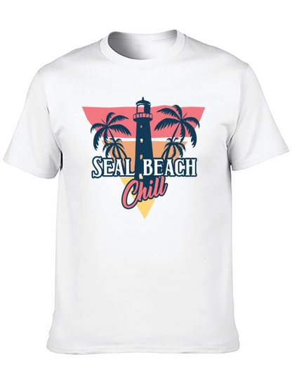 Seal Beach Chill T-Shirt - Retro Summer Vibes