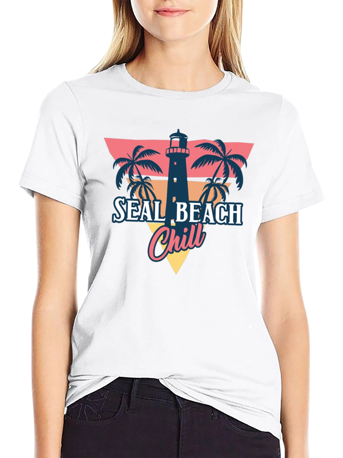 Seal Beach Chill T-Shirt - Retro Summer Vibes