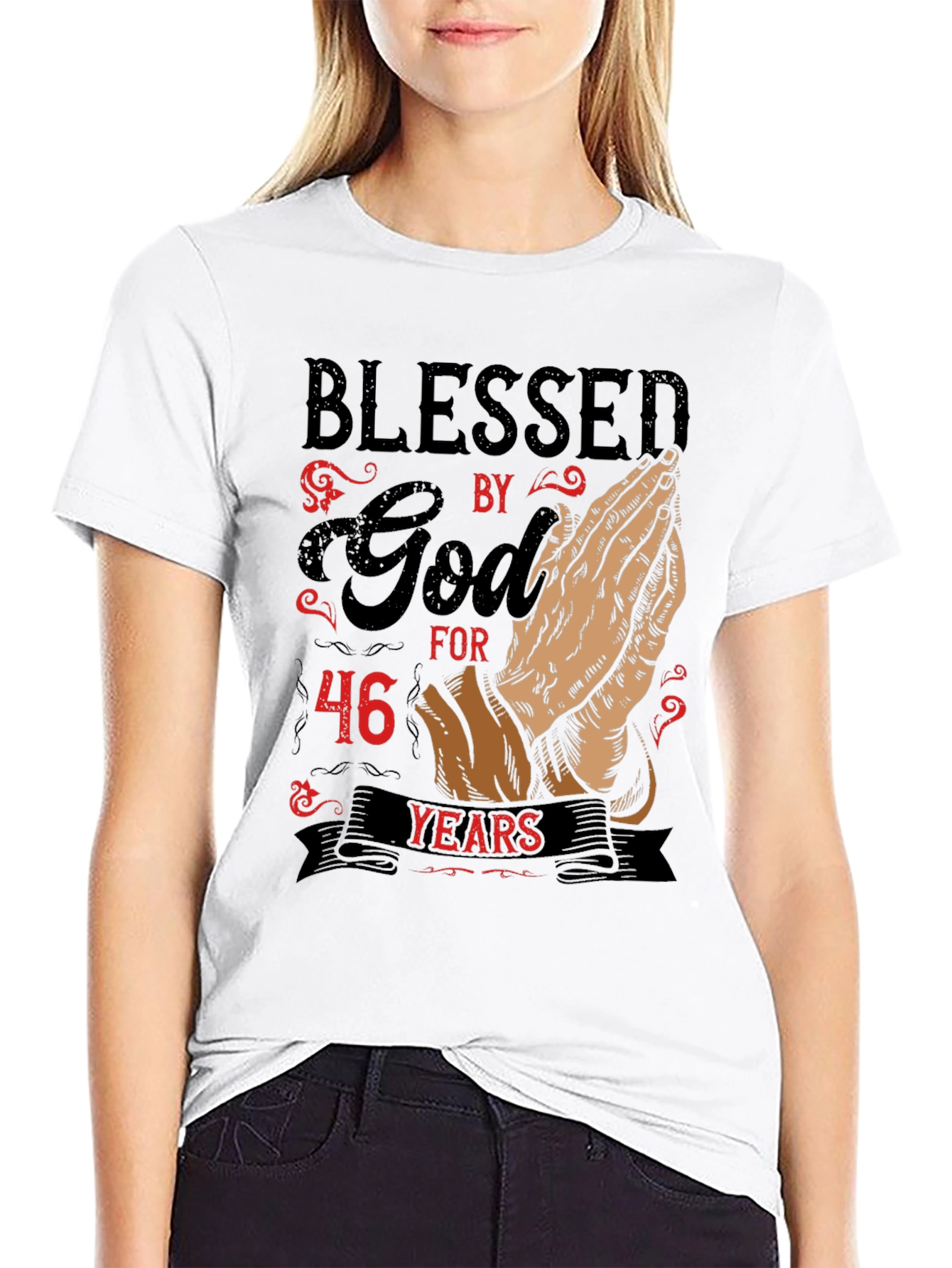 Blessed by God for 46 Years Graphic Tee