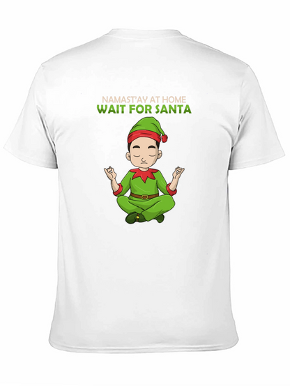 Namastay at Home Wait for Santa T-Shirt