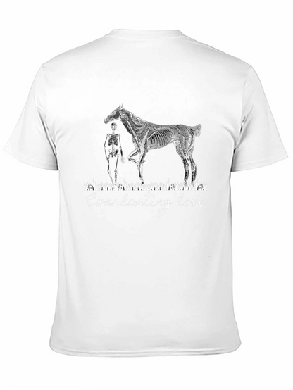 Everlasting Love Skeleton Horse Graphic Tee