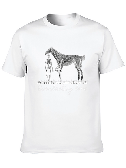 Everlasting Love Skeleton Horse Graphic Tee