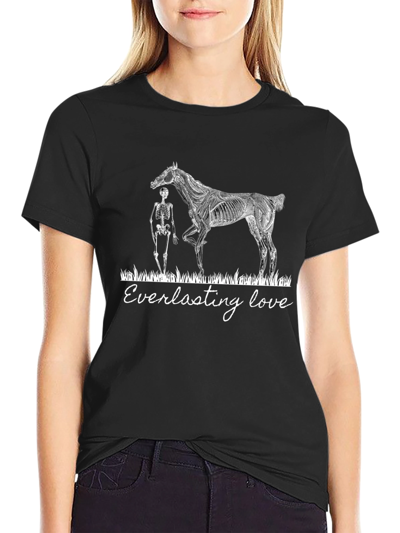 Everlasting Love Skeleton Horse Graphic Tee