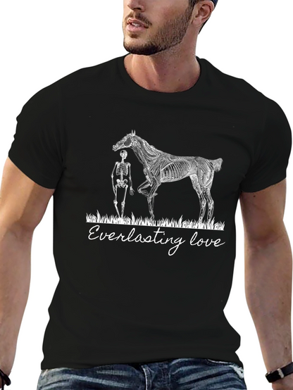 Everlasting Love Skeleton Horse Graphic Tee