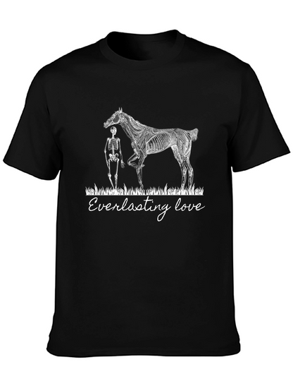 Everlasting Love Skeleton Horse Graphic Tee