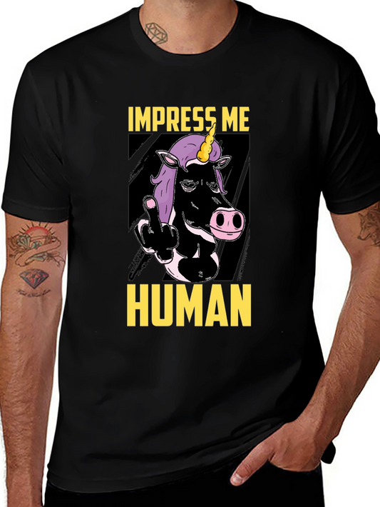Impress Me Unicorn T-Shirt Funny Graphic Tee