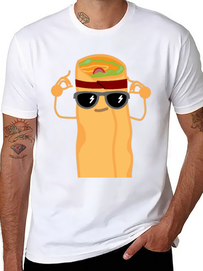 Cool Burrito Graphic T-Shirt - Black