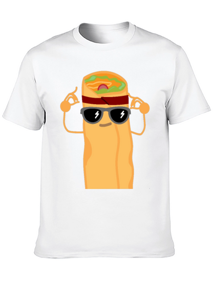 Cool Burrito Graphic T-Shirt - Black
