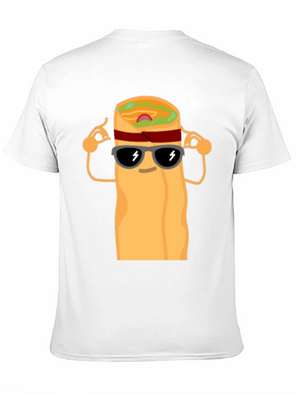Cool Burrito Graphic T-Shirt - Black