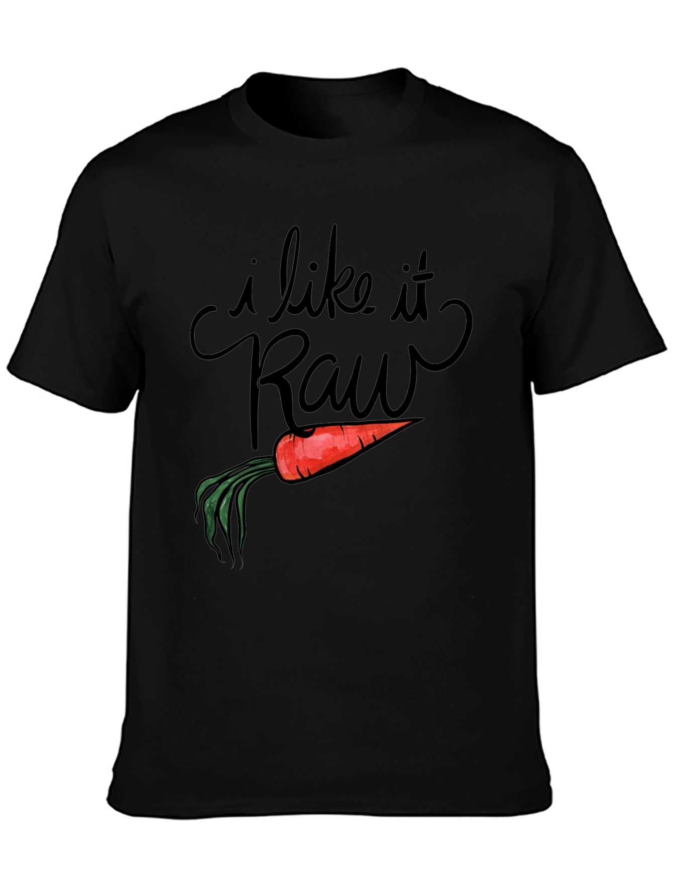 I Like it Raw Funny Carrot Pun T-Shirt