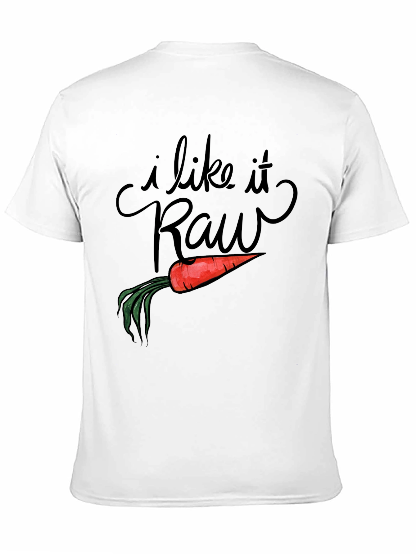 I Like it Raw Funny Carrot Pun T-Shirt