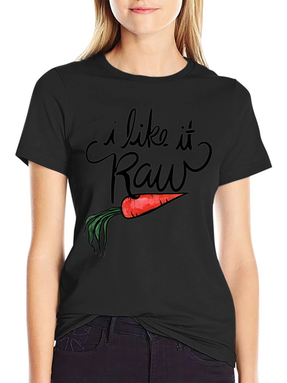 I Like it Raw Funny Carrot Pun T-Shirt