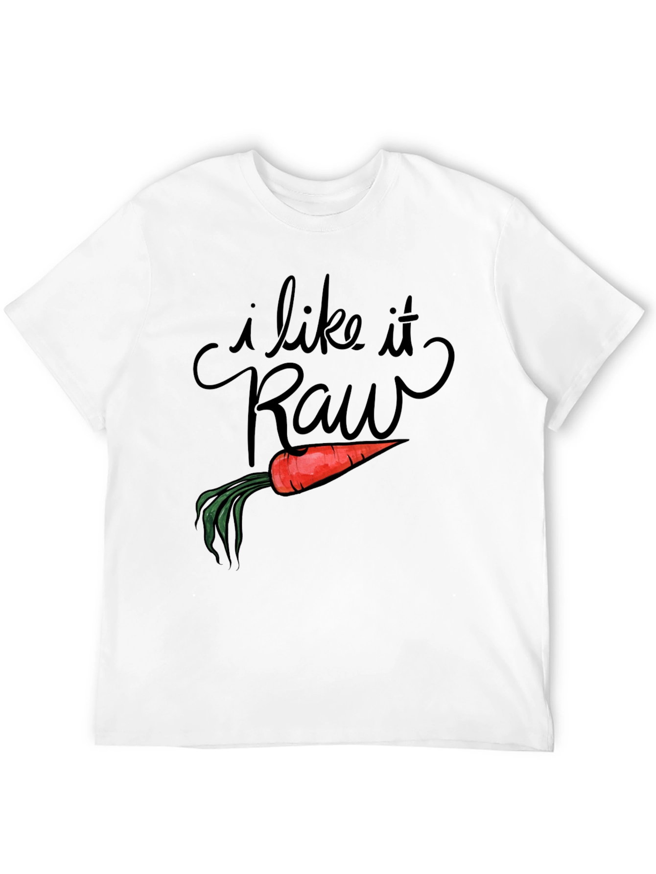 I Like it Raw Funny Carrot Pun T-Shirt