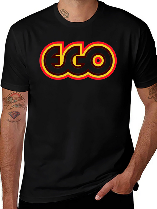 Retro EGO Graphic T-Shirt - Black