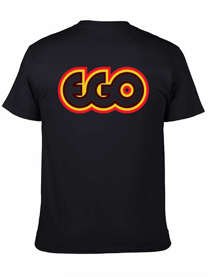 Retro EGO Graphic T-Shirt - Black