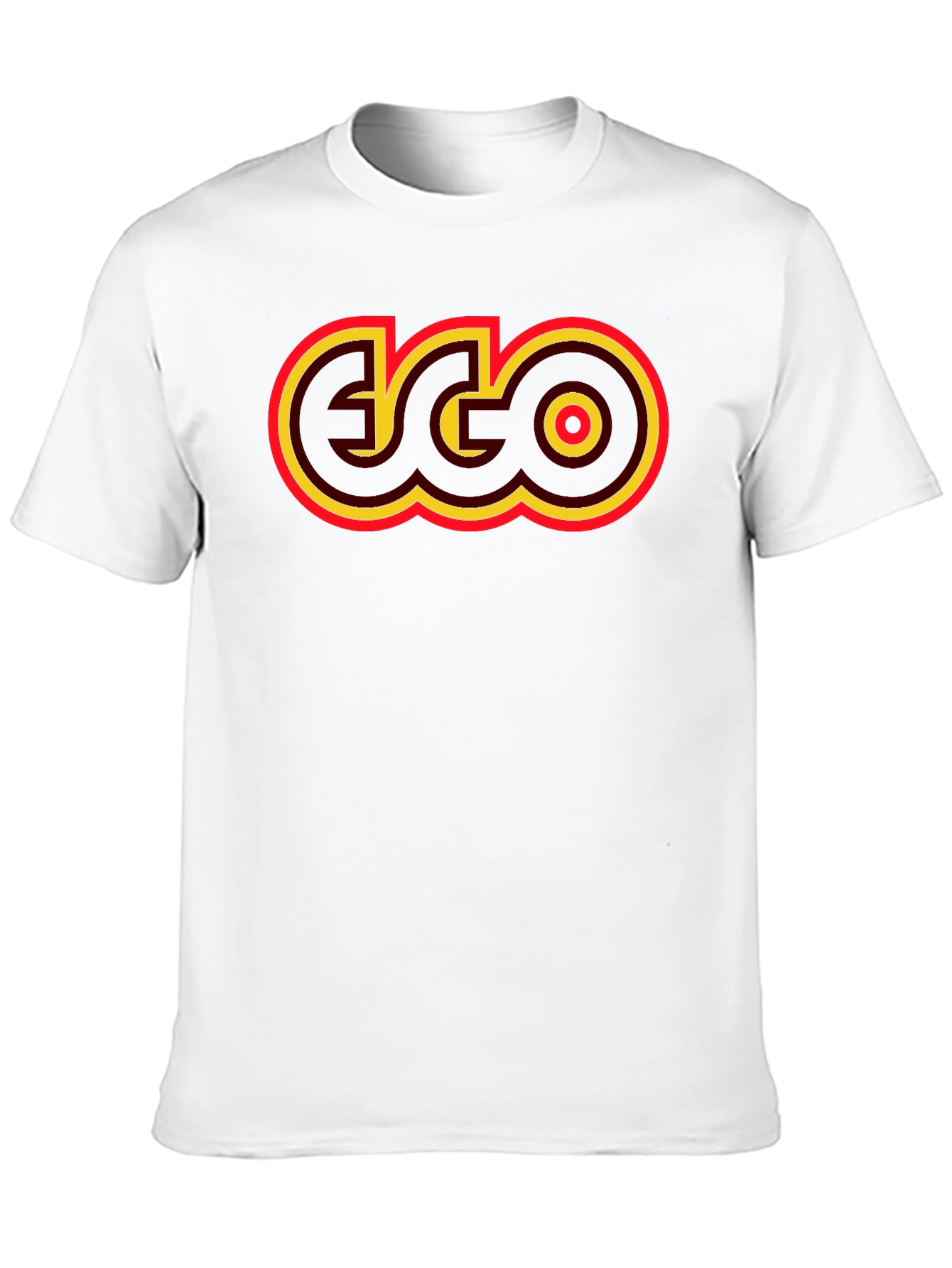 Retro EGO Graphic T-Shirt - Black
