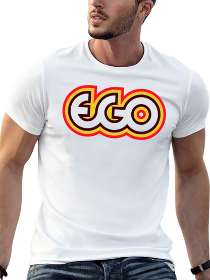 Retro EGO Graphic T-Shirt - Black