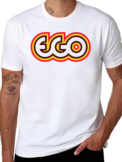 Retro EGO Graphic T-Shirt - Black