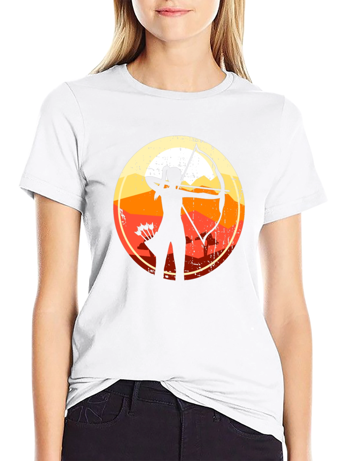 Archery Sunset Silhouette T-Shirt
