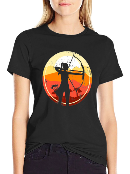 Archery Sunset Silhouette T-Shirt