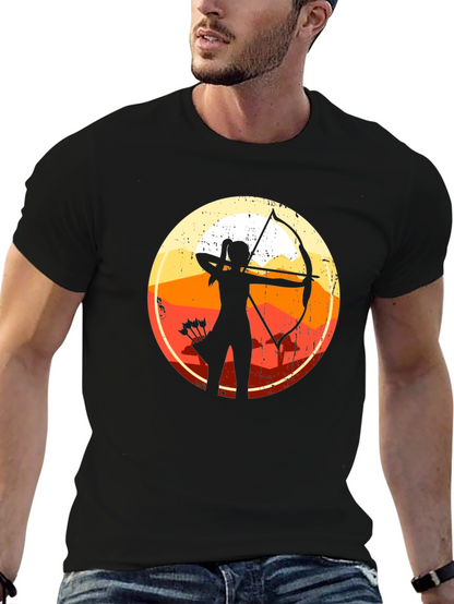 Archery Sunset Silhouette T-Shirt