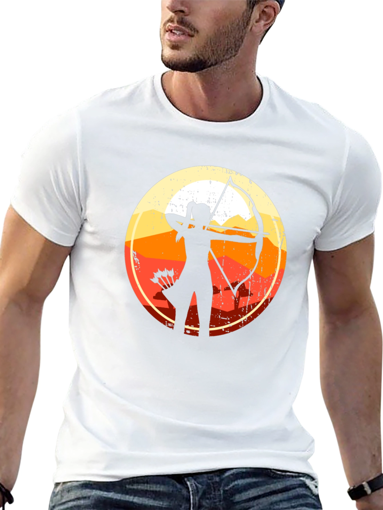 Archery Sunset Silhouette T-Shirt