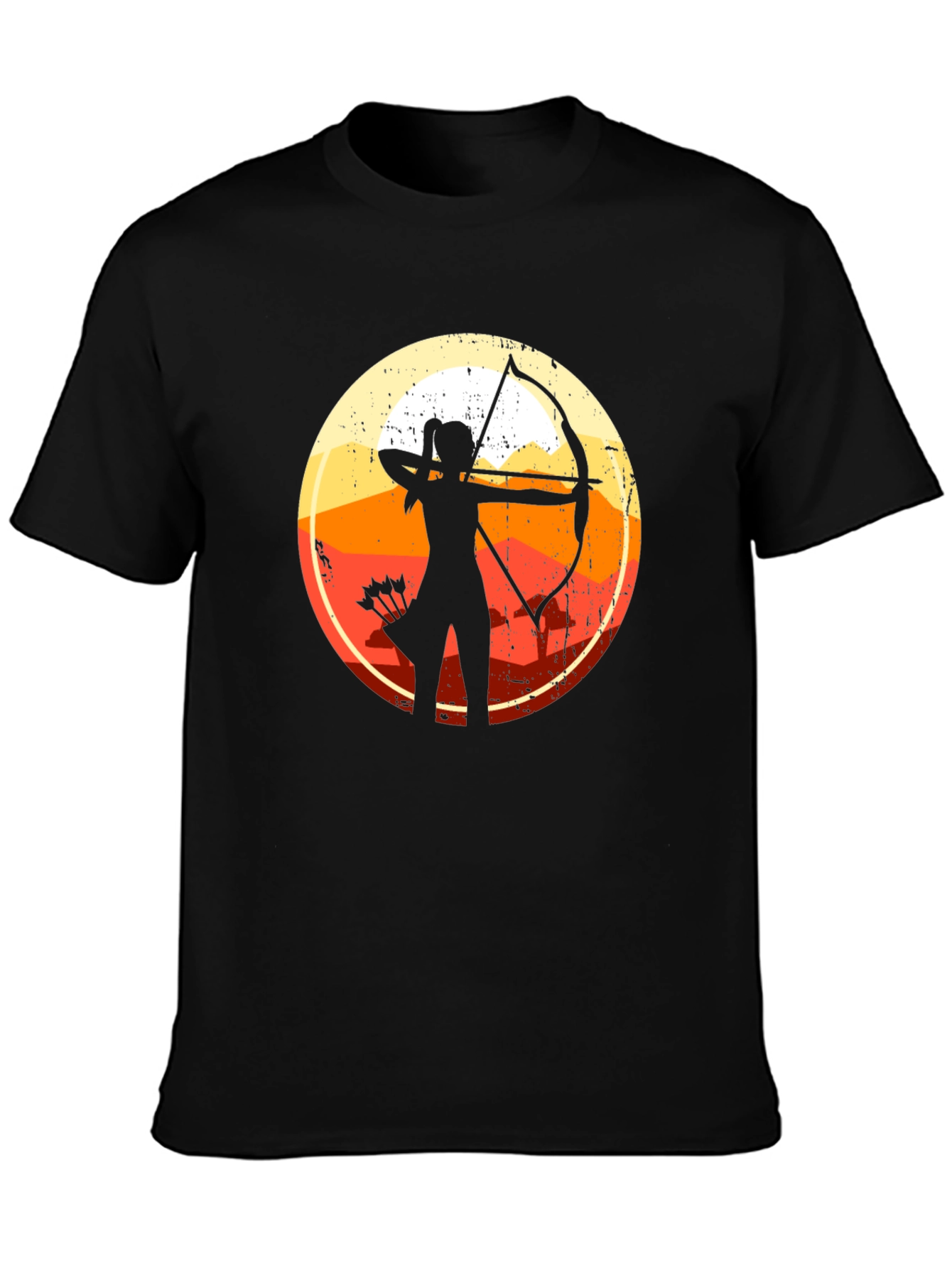 Archery Sunset Silhouette T-Shirt