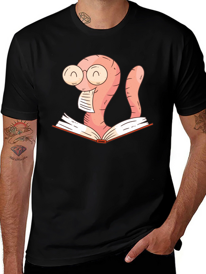 Bookworm Shirt - Reading Worm Design