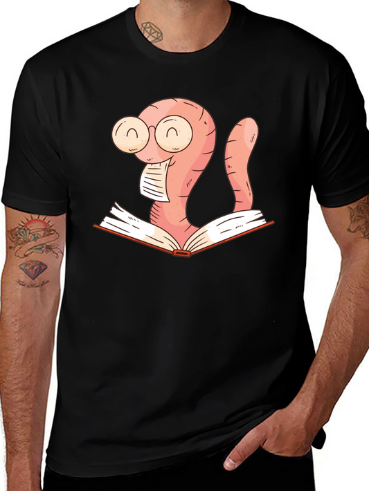 Bookworm Shirt - Reading Worm Design