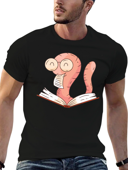 Bookworm Shirt - Reading Worm Design