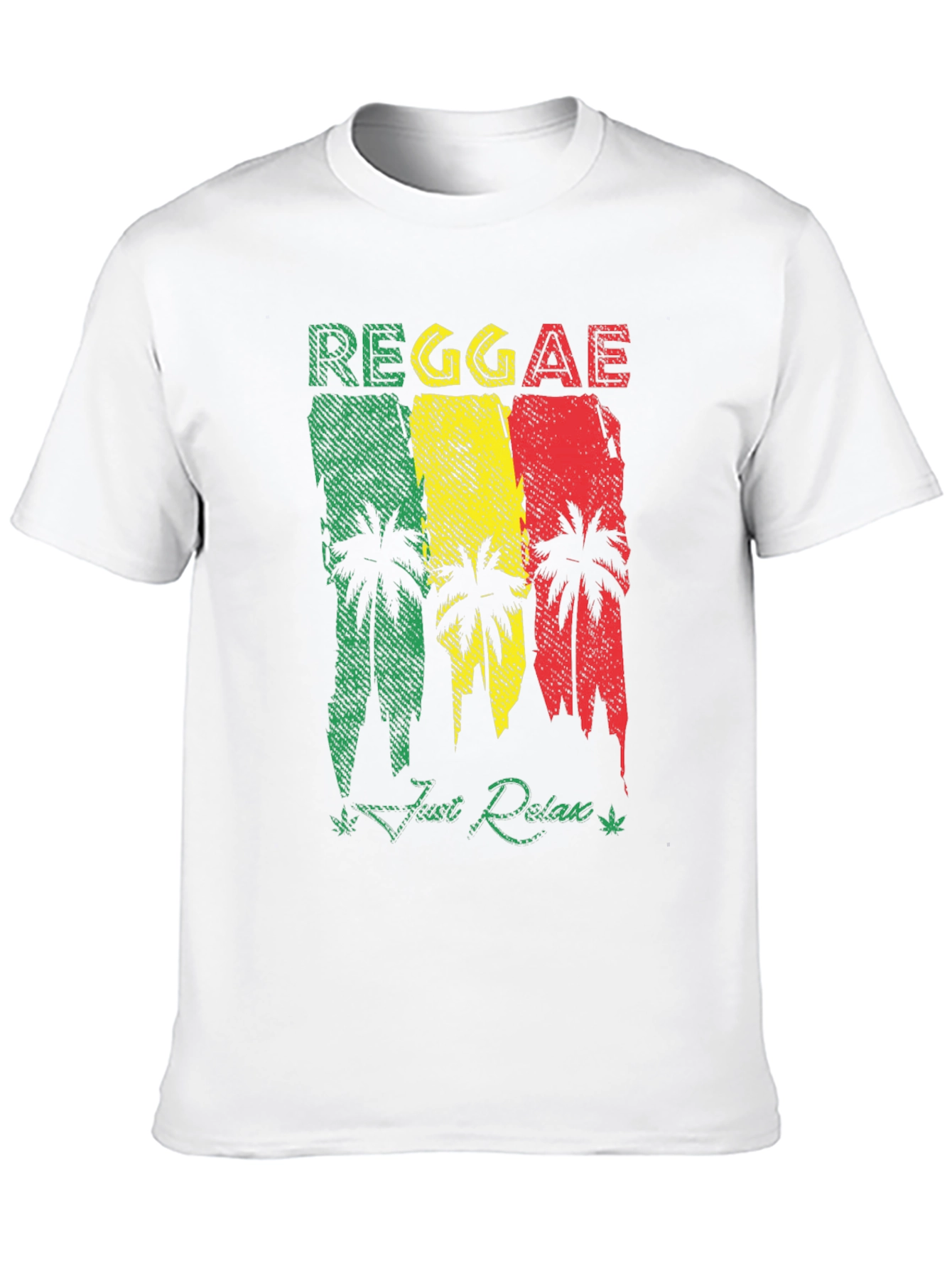 Reggae Palm Tree Graphic T-Shirt - Just Relax!