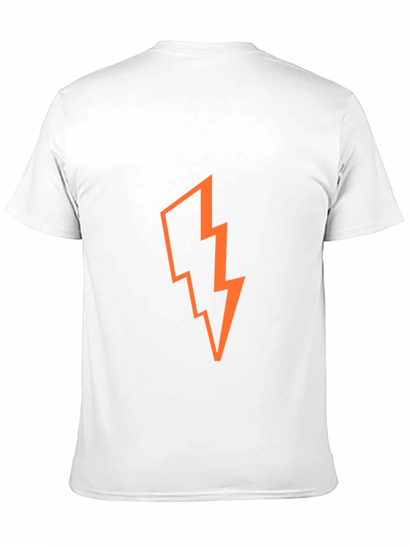 Bold Lightning Bolt Graphic T-Shirt - Black