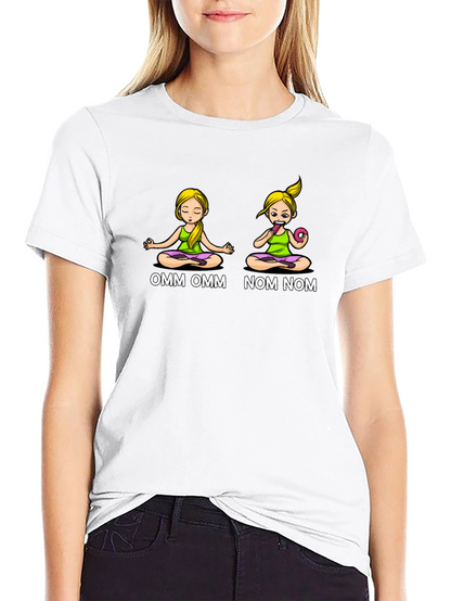 OMM NOM Yoga Donut Graphic T-Shirt