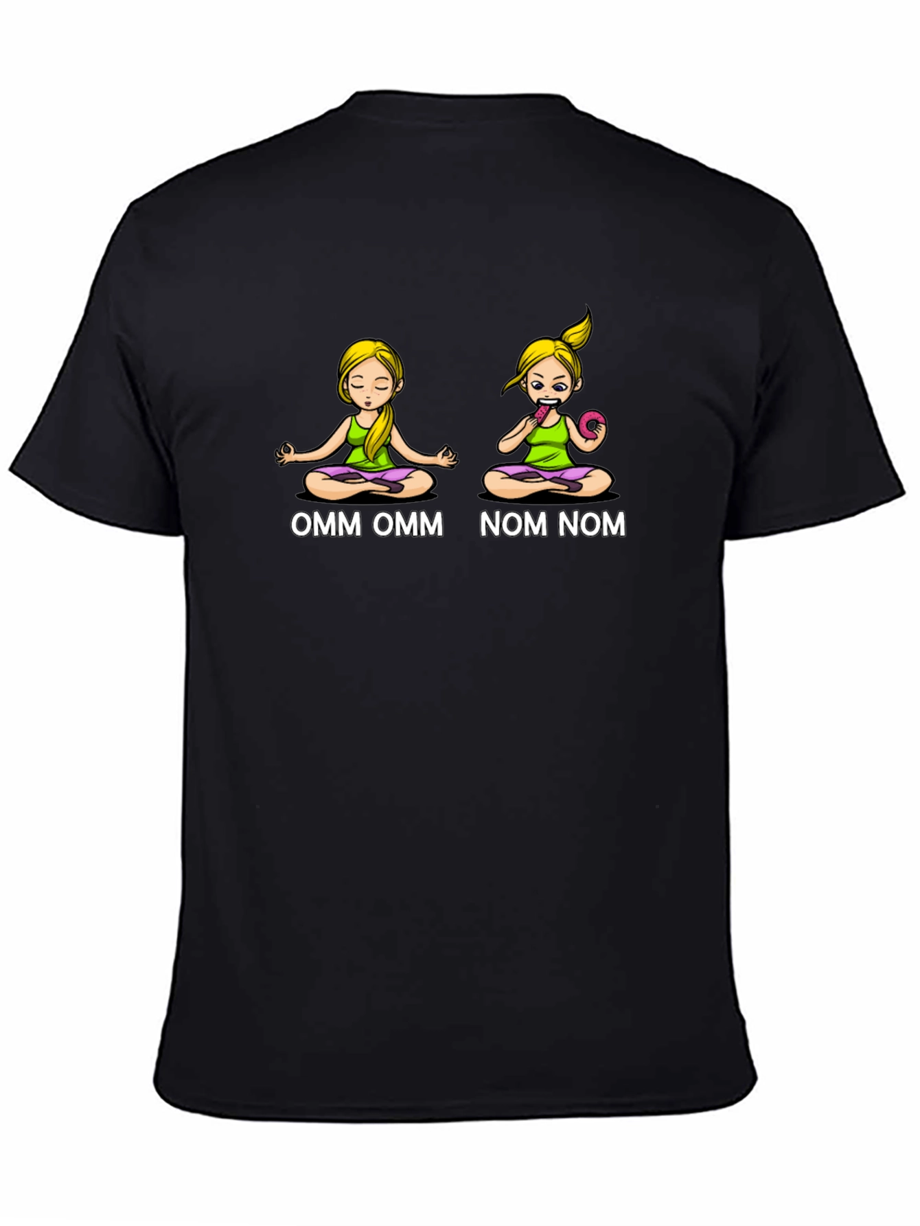 OMM NOM Yoga Donut Graphic T-Shirt