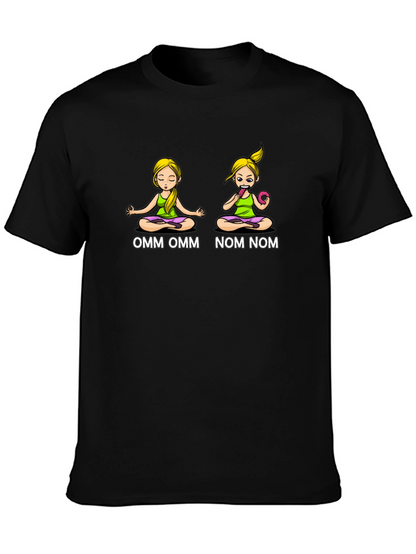OMM NOM Yoga Donut Graphic T-Shirt