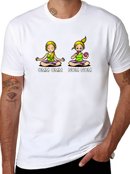 OMM NOM Yoga Donut Graphic T-Shirt