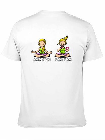 OMM NOM Yoga Donut Graphic T-Shirt