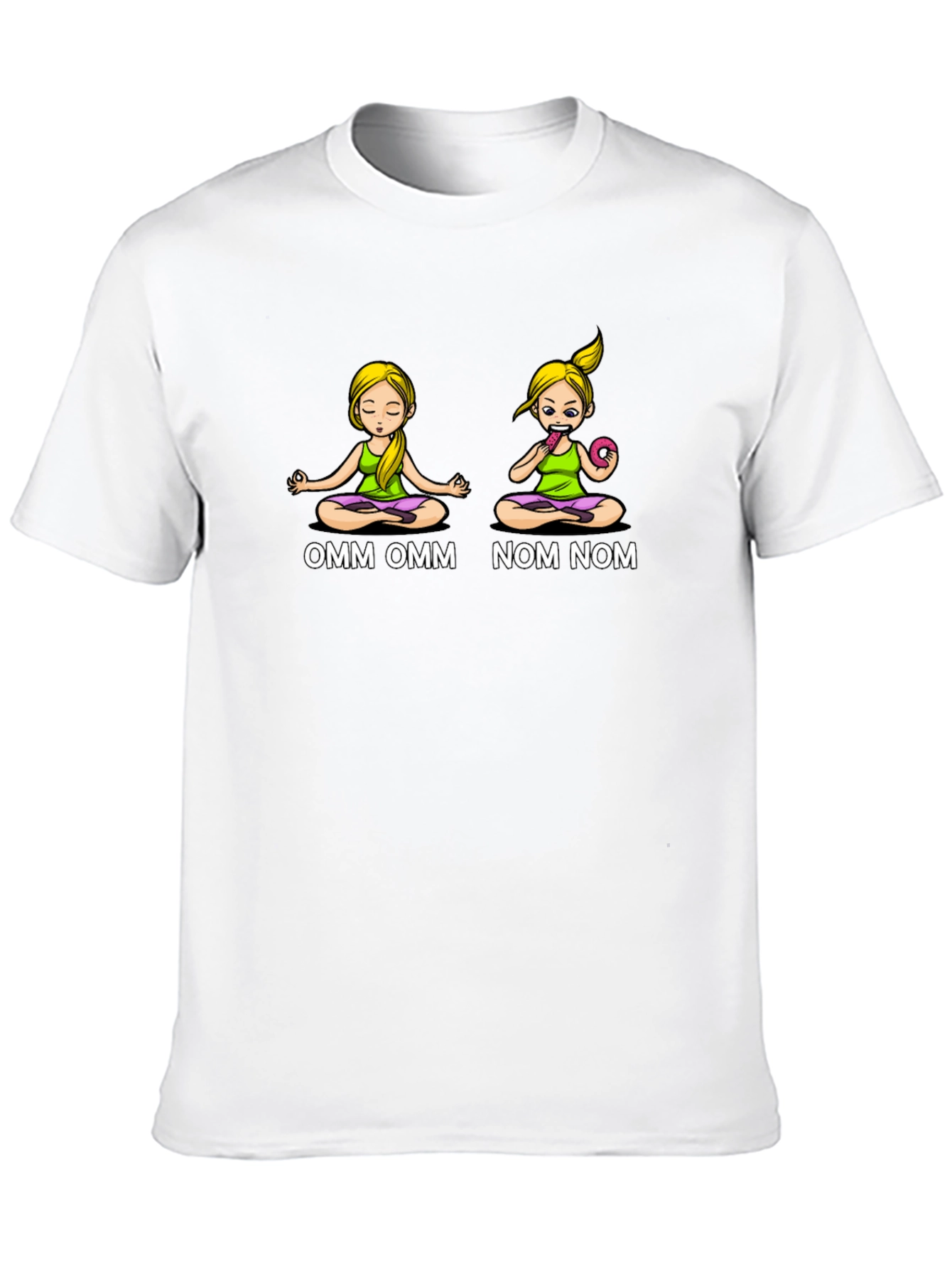 OMM NOM Yoga Donut Graphic T-Shirt