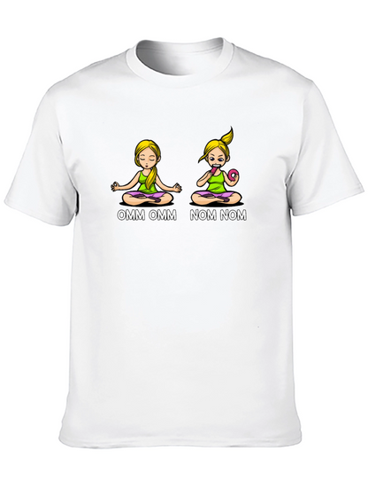 OMM NOM Yoga Donut Graphic T-Shirt