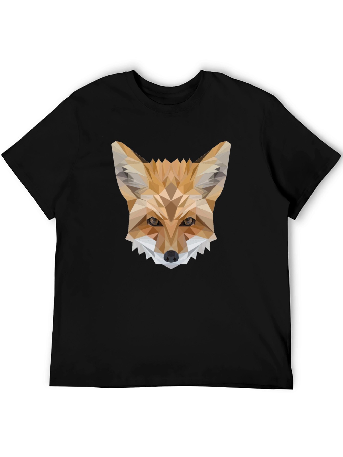 Geometric Fox T-Shirt - Modern Animal Print Tee