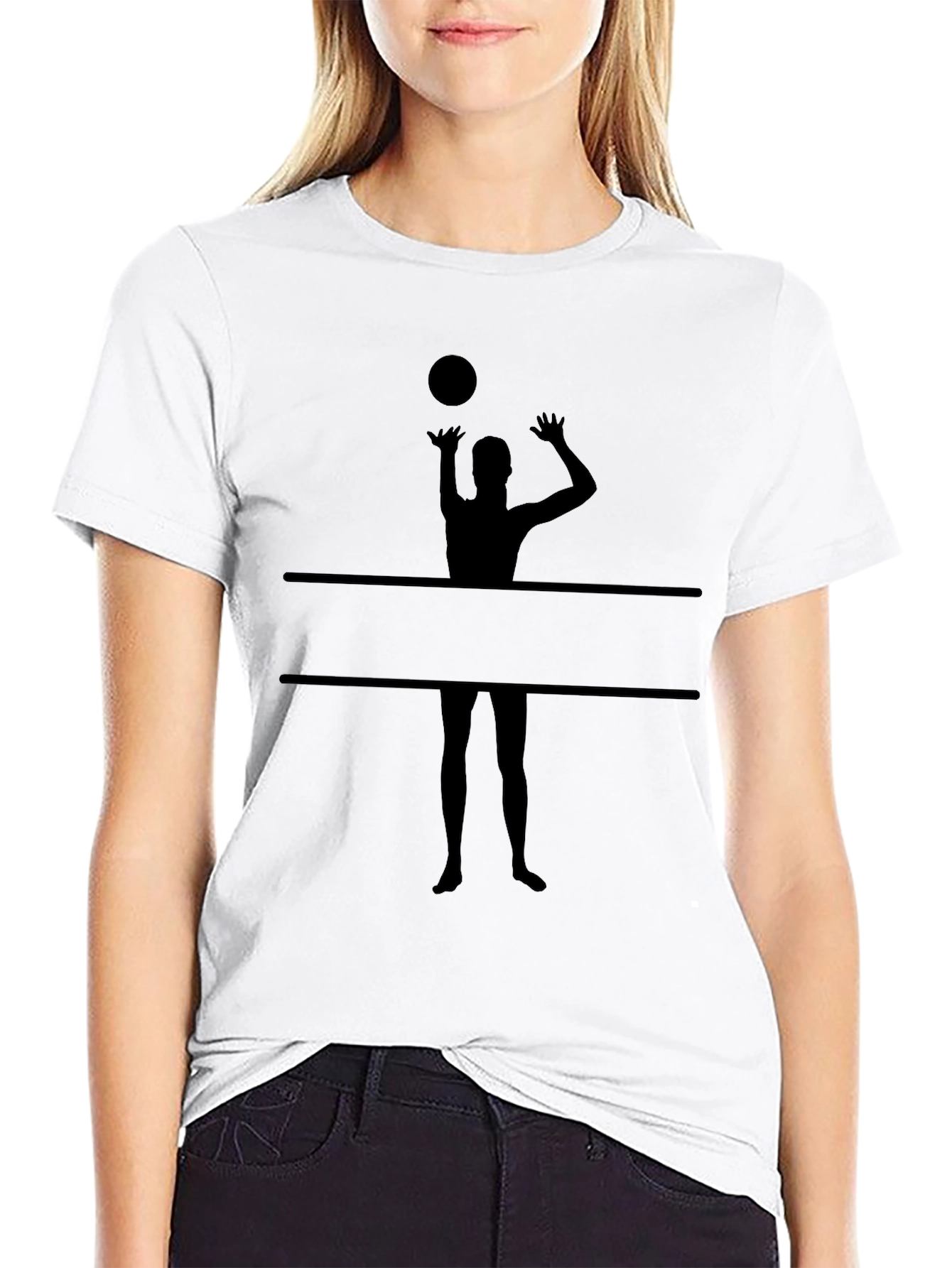 Volleyball Player Graphic Tee