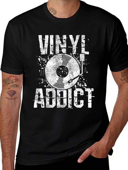 Vinyl Addict T-Shirt - Music Lover Tee