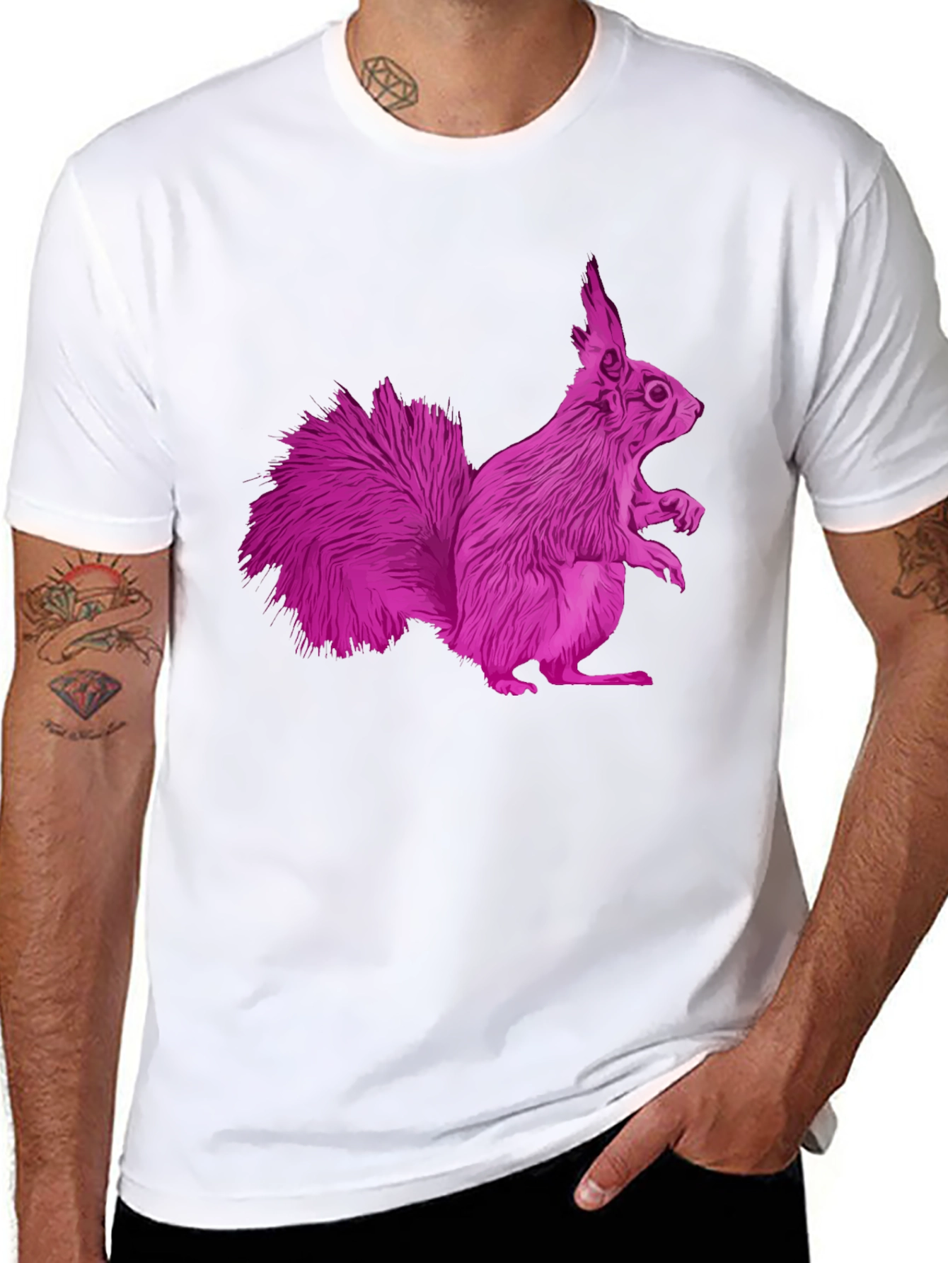 Squirrel Graphic Tee - Unique Animal Design