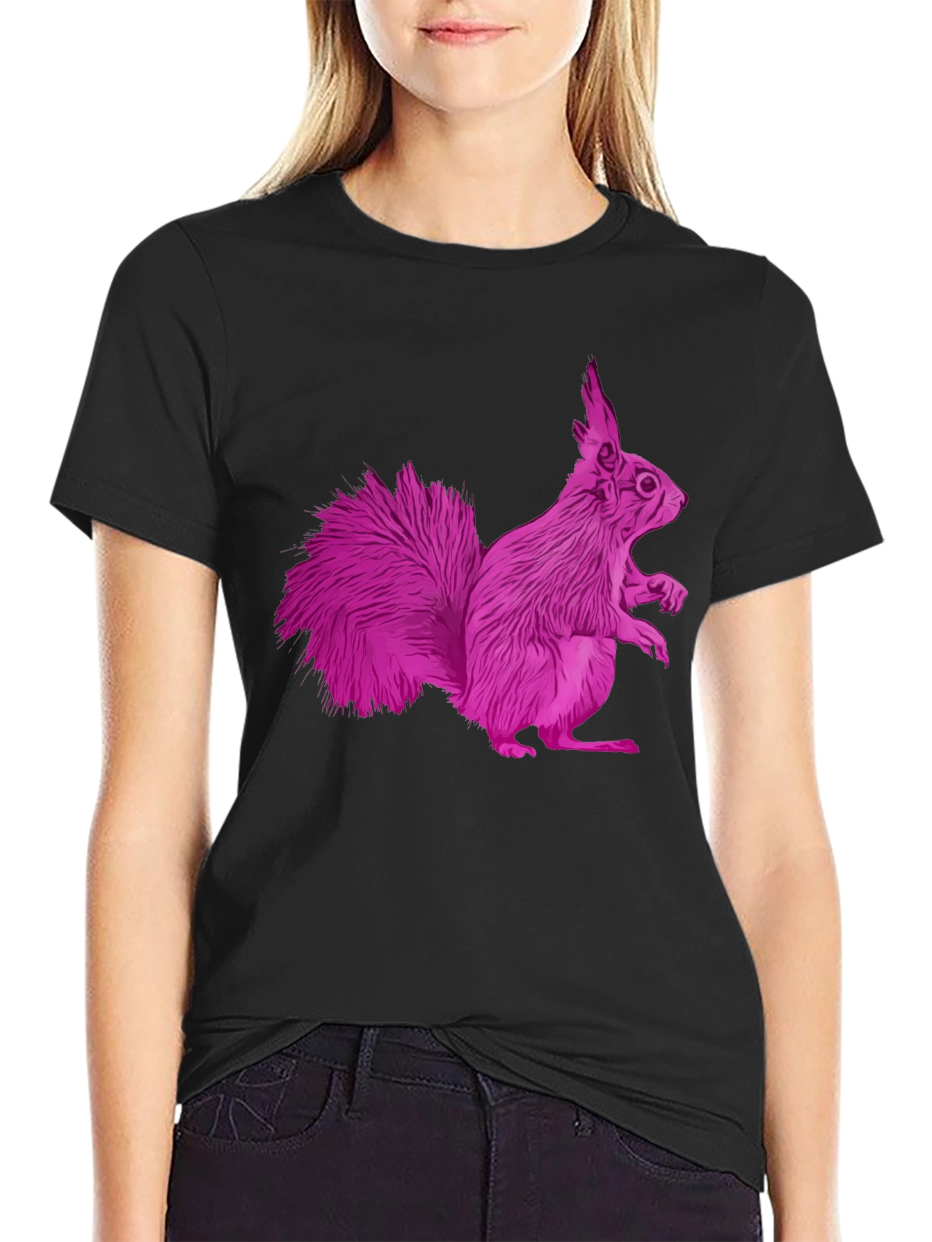 Squirrel Graphic Tee - Unique Animal Design