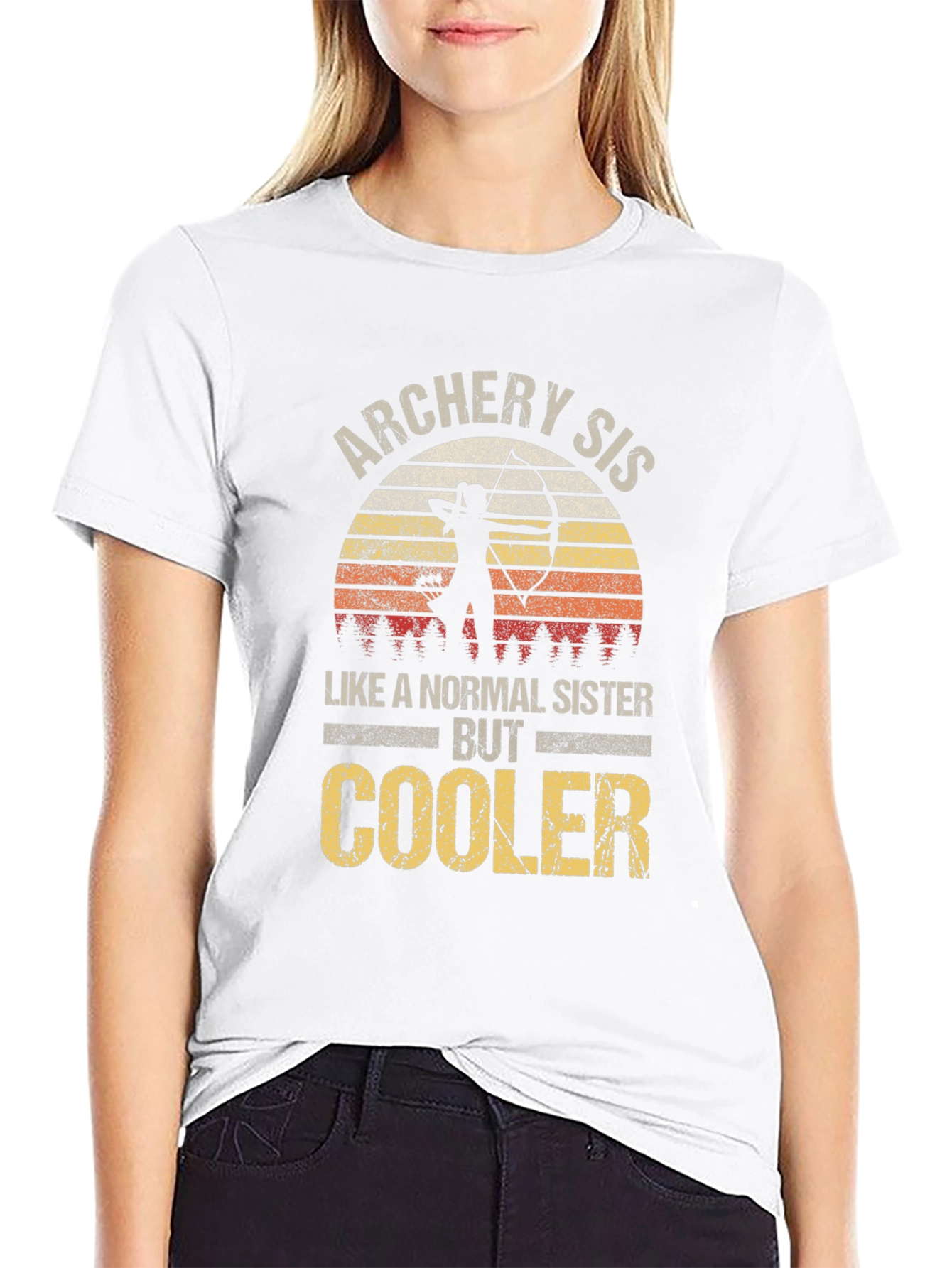 Archery Sister Graphic T-Shirt - Cool Sister Tee