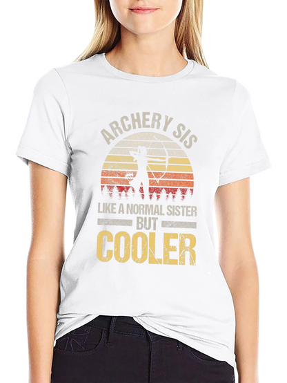 Archery Sister Graphic T-Shirt - Cool Sister Tee